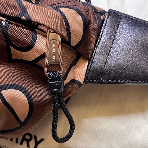 Authentic Burberry Monogram Print Sonny Belt Bag in Brown Nylon - Picture 9 of 10